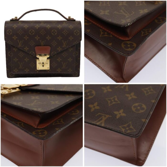 louis vuitton monogram monceau 28 hand bag 2way m51185 lv auth bs15421 4541