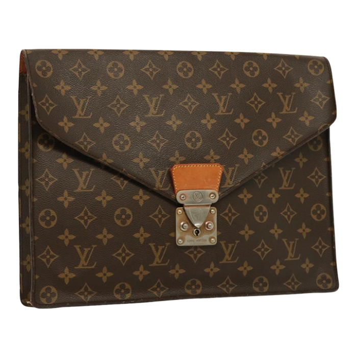 louis vuitton monogram porte documents senatur briefcase m53335 lv auth 77250 2603