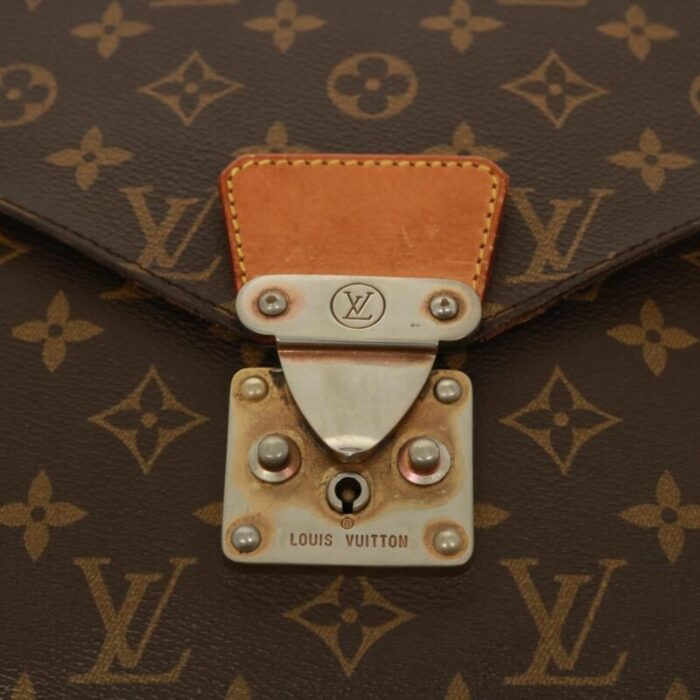 louis vuitton monogram porte documents senatur briefcase m53335 lv auth 77250 4481