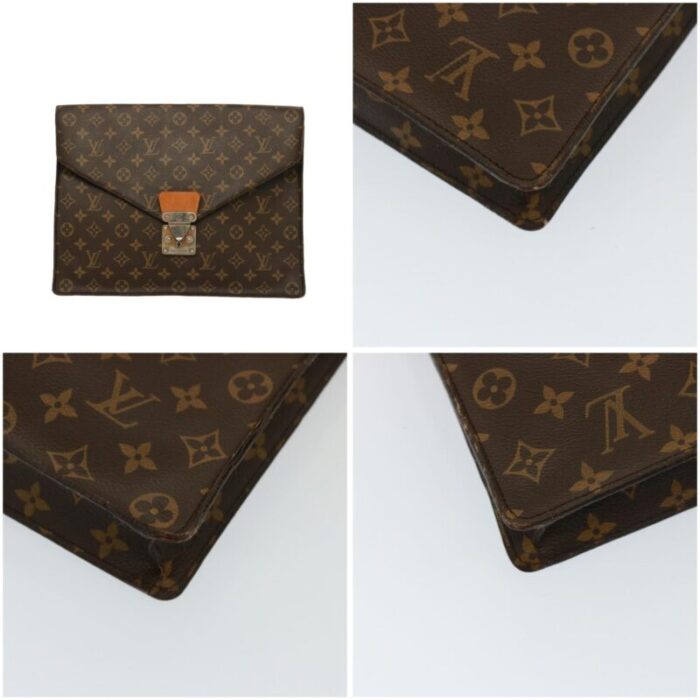 louis vuitton monogram porte documents senatur briefcase m53335 lv auth 77250 6507