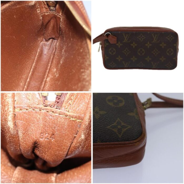 louis vuitton monogram posh sports clutch bag lv auth 78602 8102