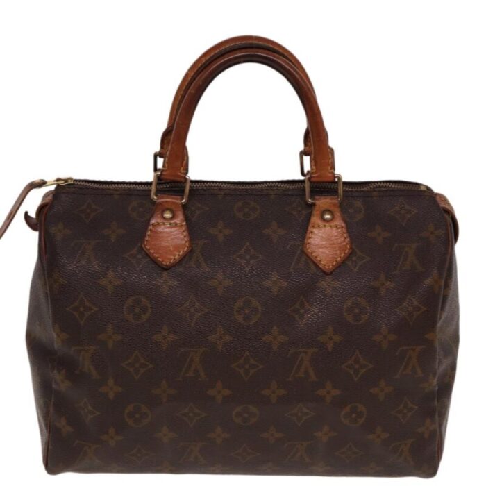 louis vuitton monogram speedy 30 hand bag m41526 lv auth 77954 0975