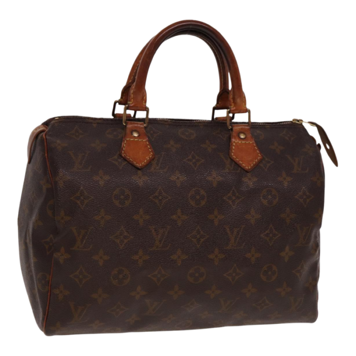 louis vuitton monogram speedy 30 hand bag m41526 lv auth 77954 2333