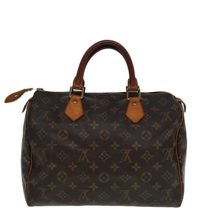 louis vuitton monogram speedy 30 hand bag m41526 lv auth 78899 5828