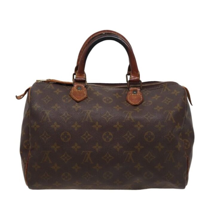 louis vuitton monogram speedy 30 hand bag vintage m41526 lv auth bs15328 0243