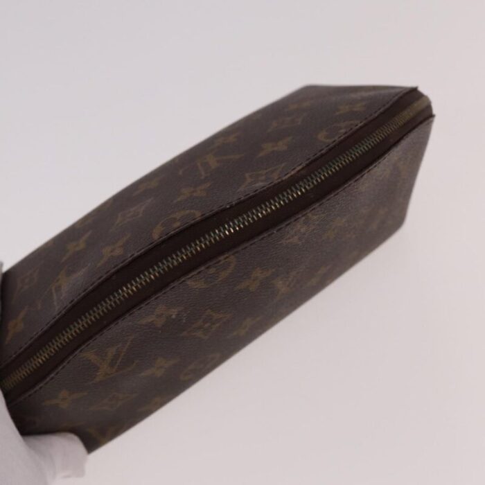 louis vuitton monogram trousse demi ronde cosmetic pouch m47520 lv auth 77855 0141