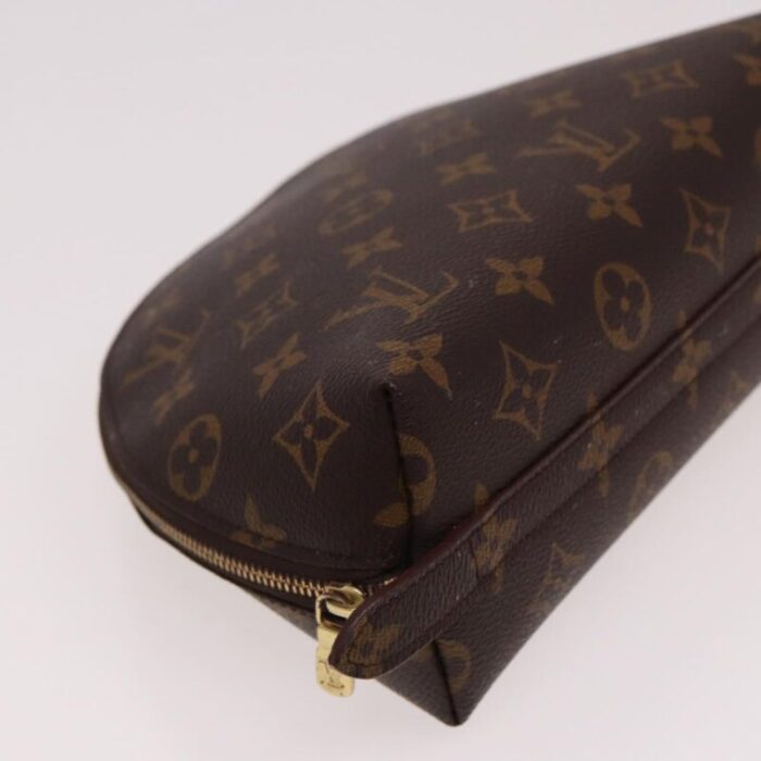 louis vuitton monogram trousse demi ronde cosmetic pouch m47520 lv auth 77855 0526