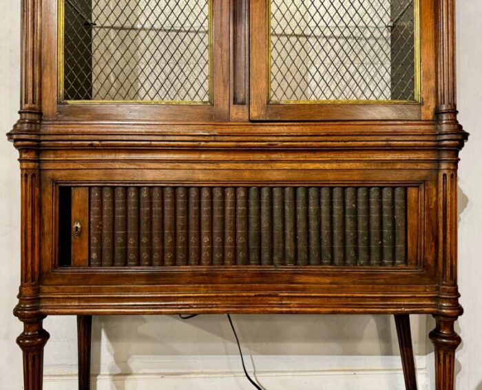 louis xvi style vitrine bookcase 2897