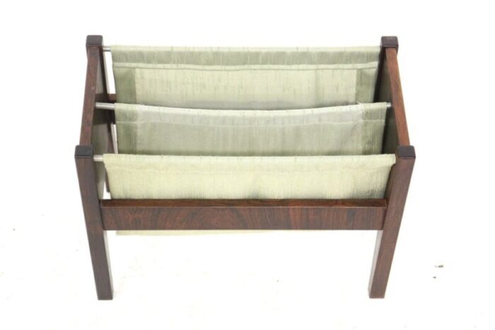 magazine rack in rosewood sweden 1960s 3