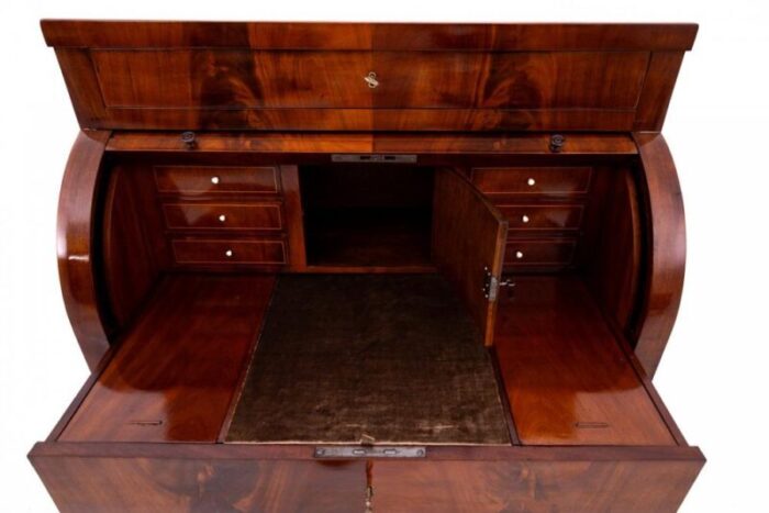 mahogany secretary northern europe late 19th century 2496