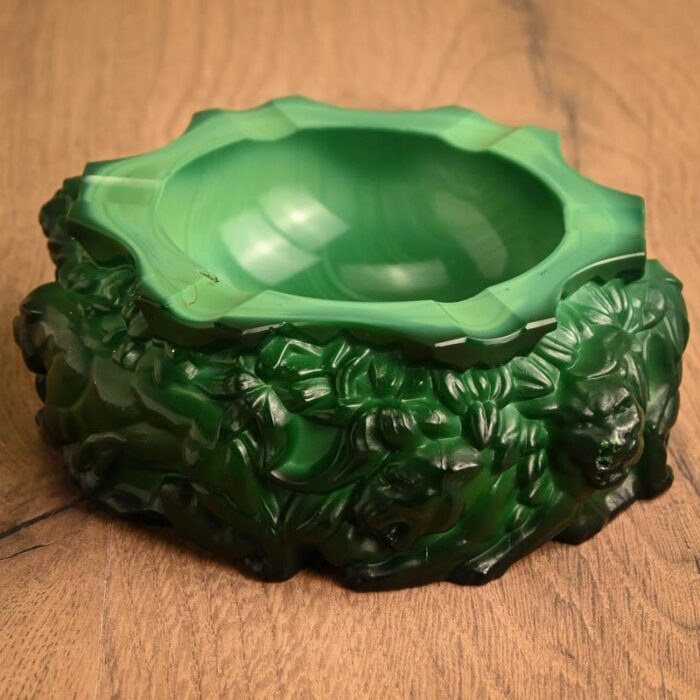 malachite ashtray by hoffman 8290