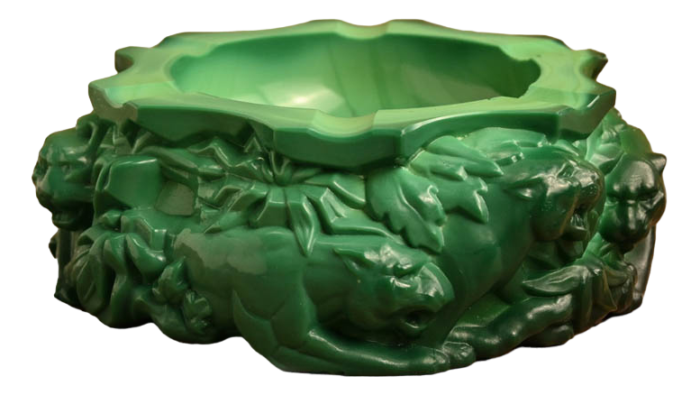 malachite ashtray by hoffman 9983