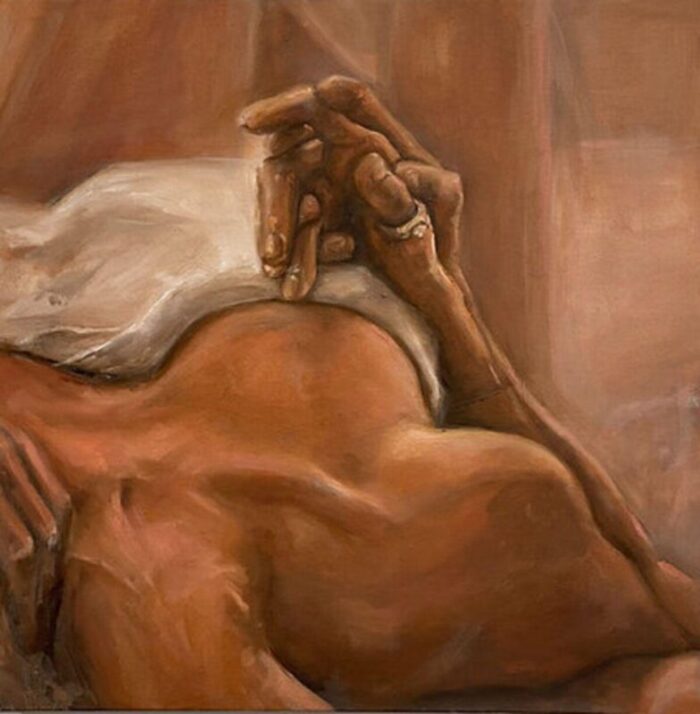 meryem tayganskaya nude painting oil on canvas 21st century 0819