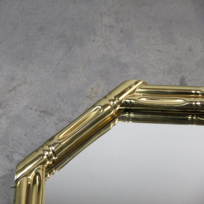 metal and imitating bamboo mirror 1970s 5