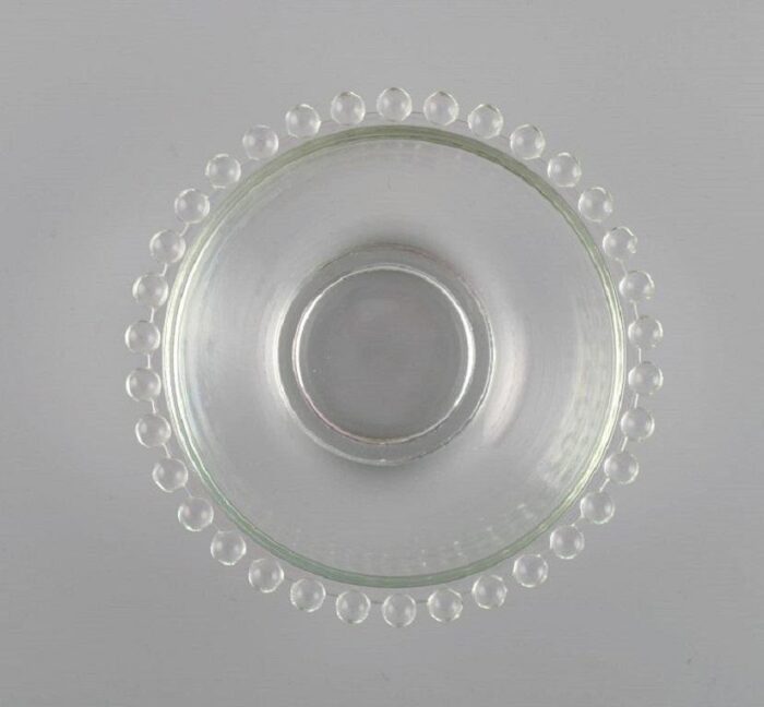 mid 20th century art glass clear bowls france set of 6 5 scaled