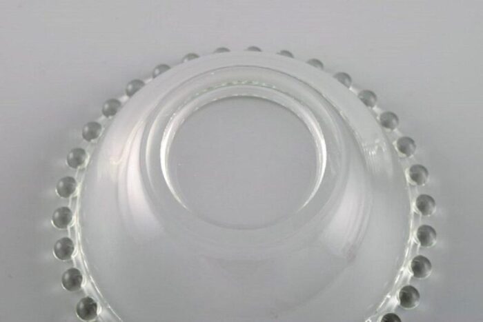 mid 20th century art glass clear bowls france set of 6 6