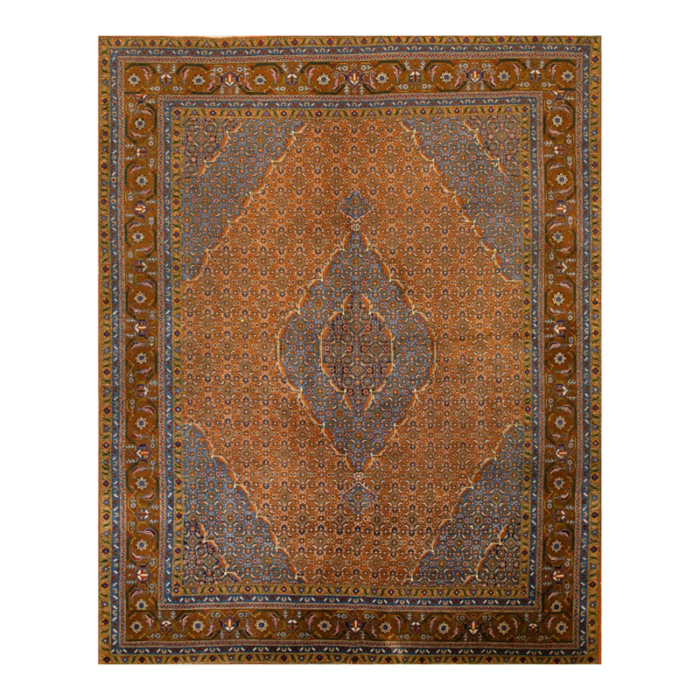 mid 20th century persian moud carpet 5155