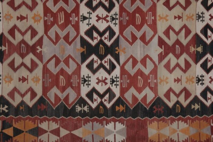 mid 20th century turkish kilim rug 6