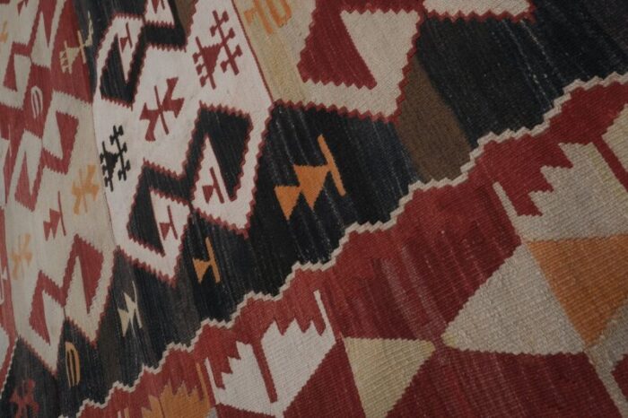 mid 20th century turkish kilim rug 8