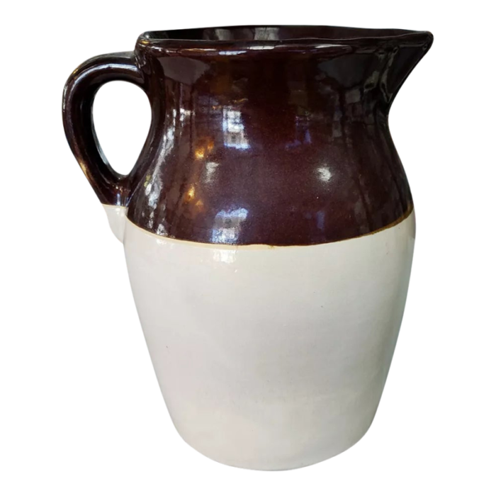 mid 20th century usa pottery stoneware pitcher 3620