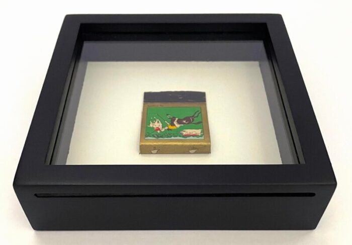 mid 20th century vintage framed matchbook with polo theme 6161