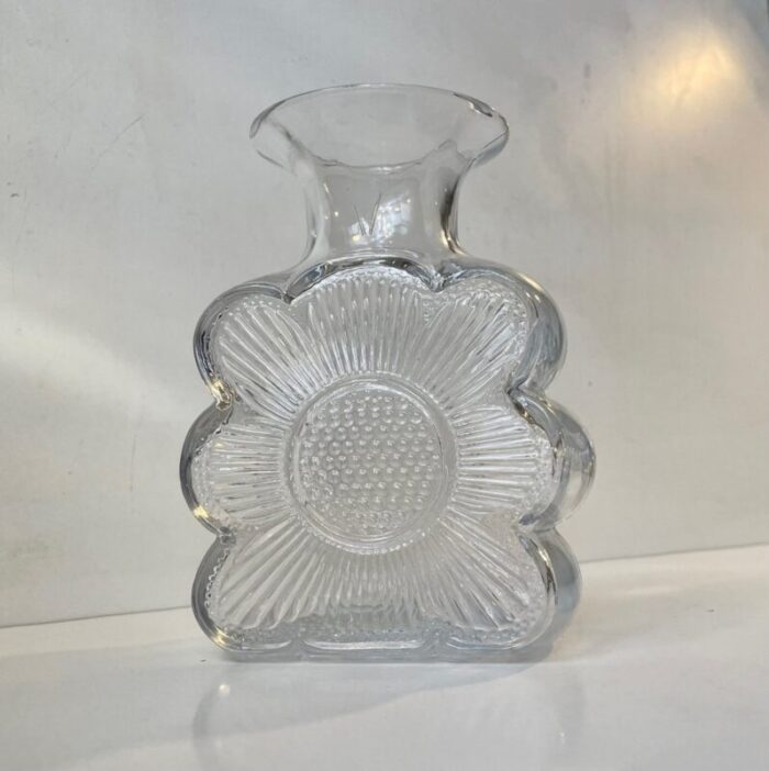 mid century amuletti glass vase by tamara aladin for riihimaeki glass 1970s 1