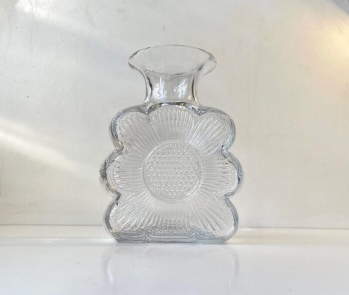 mid century amuletti glass vase by tamara aladin for riihimaeki glass 1970s 2