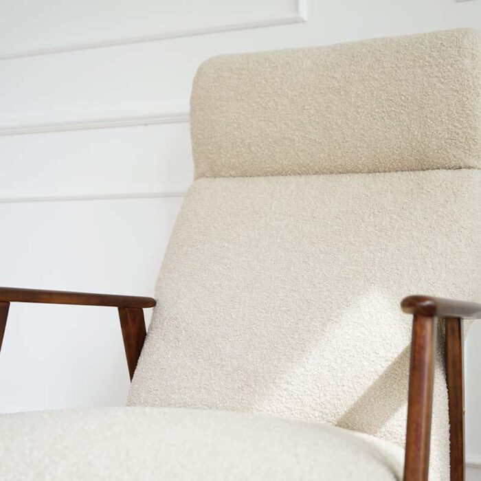 mid century armchair with boucle upholstery 1960s 3323