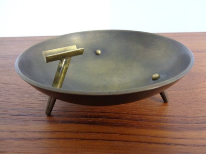 mid century brass ashtray 1960s 1