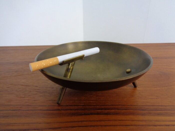 mid century brass ashtray 1960s 10