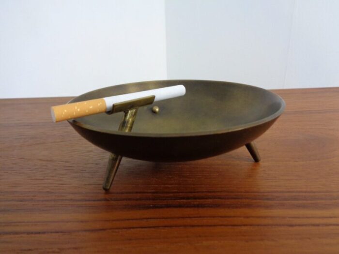 mid century brass ashtray 1960s 12