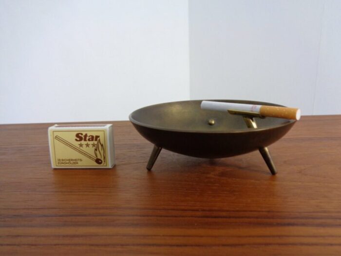 mid century brass ashtray 1960s 6