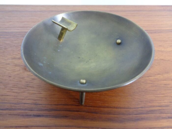 mid century brass ashtray 1960s 9