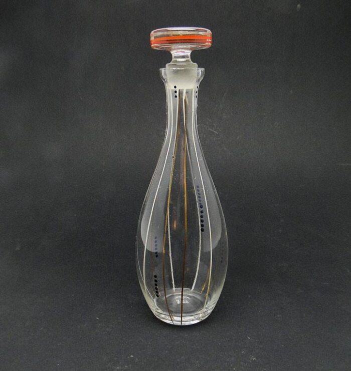 mid century carafe from hortension glassworks poland 1960s 2