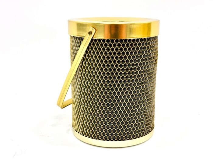 mid century german induga ice bucket in brass 1960s 3608