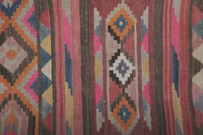 mid century handmade turkish kilim runner 4