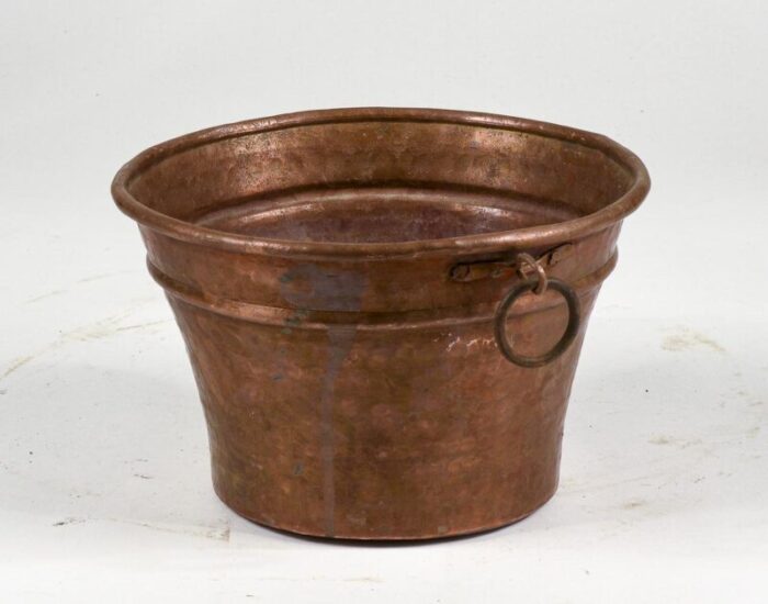 mid century heavy copper pottola pan 2