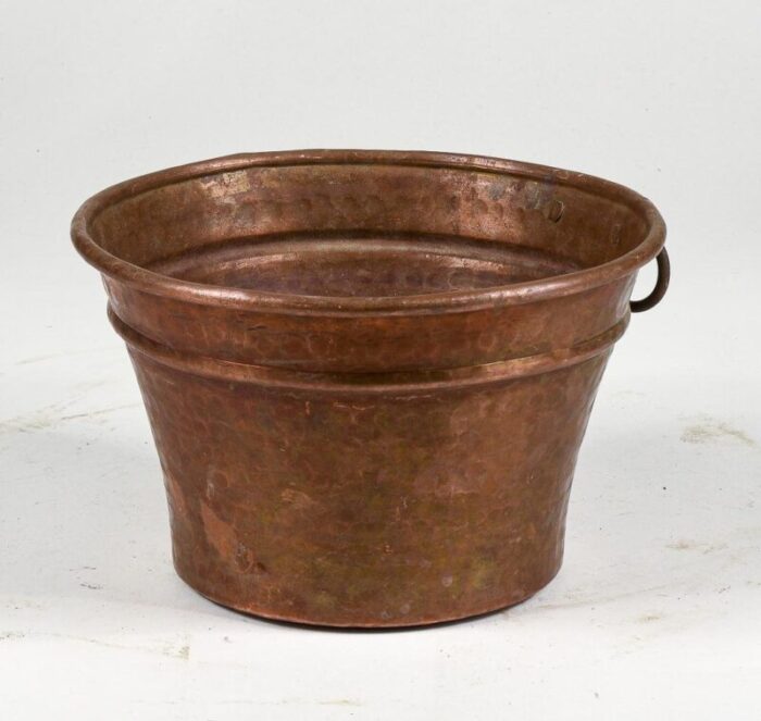 mid century heavy copper pottola pan 6