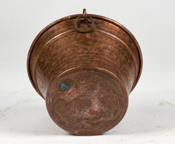 mid century heavy copper pottola pan 8