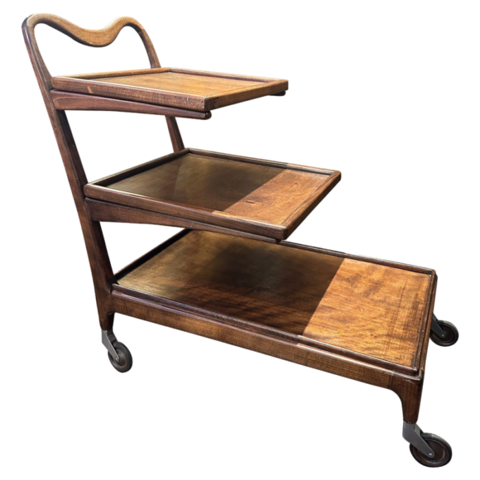 mid century italian bar cart by cesare lacca 1950s 5360