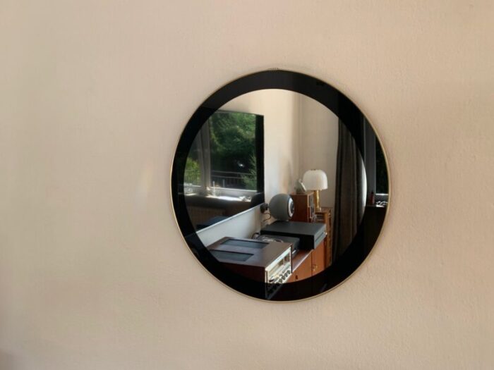 mid century mirror with metal frame 1960s 1