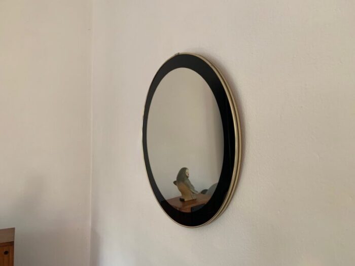 mid century mirror with metal frame 1960s 2