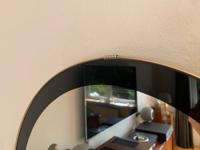 mid century mirror with metal frame 1960s 7