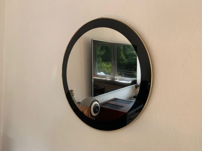 mid century mirror with metal frame 1960s 8