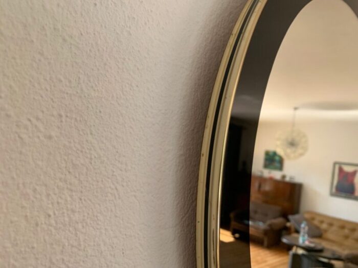 mid century mirror with metal frame 1960s 9