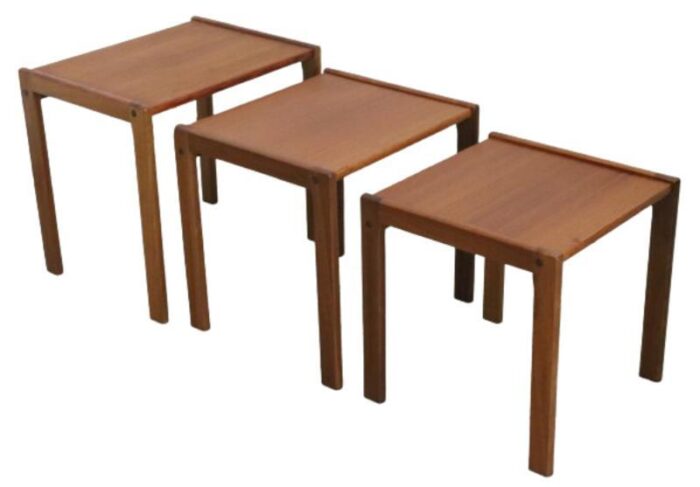 mid century nesting tables from frankenau 1960s set of 3 set of 3 2088