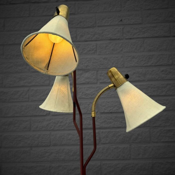 mid century scandinavian floor lamp model 145 from eskilstuna elektrofabrik sweden 1950s 4189