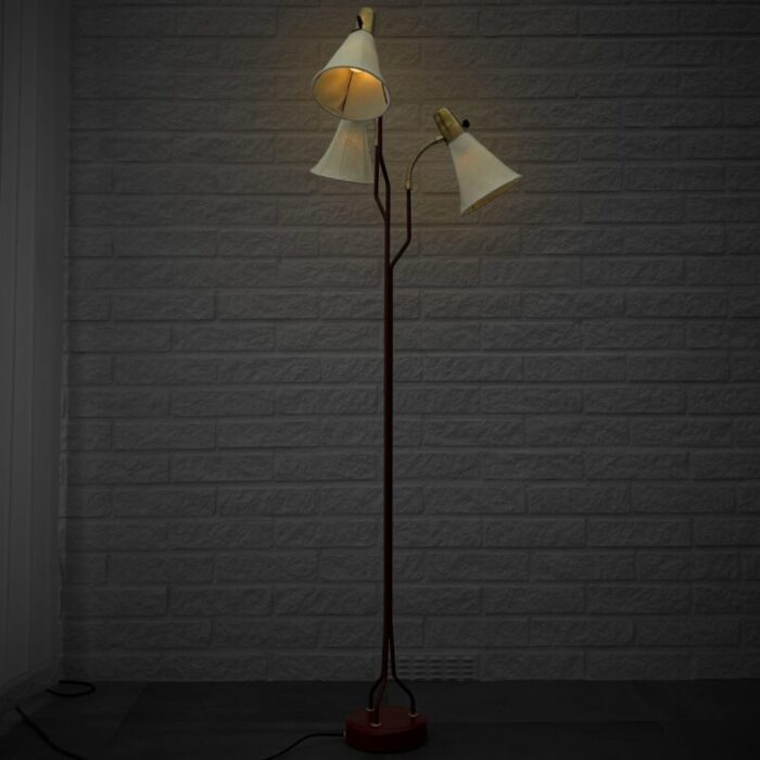 mid century scandinavian floor lamp model 145 from eskilstuna elektrofabrik sweden 1950s 7132