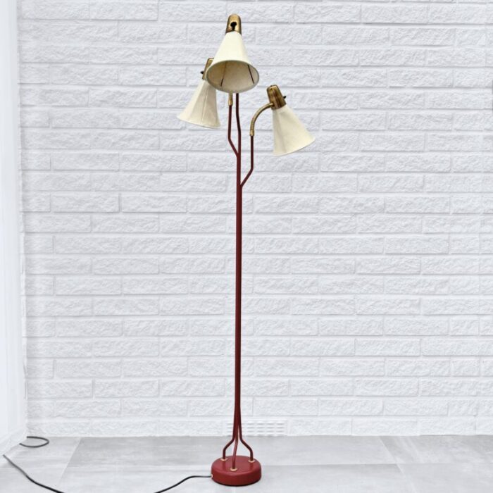 mid century scandinavian floor lamp model 145 from eskilstuna elektrofabrik sweden 1950s 8774