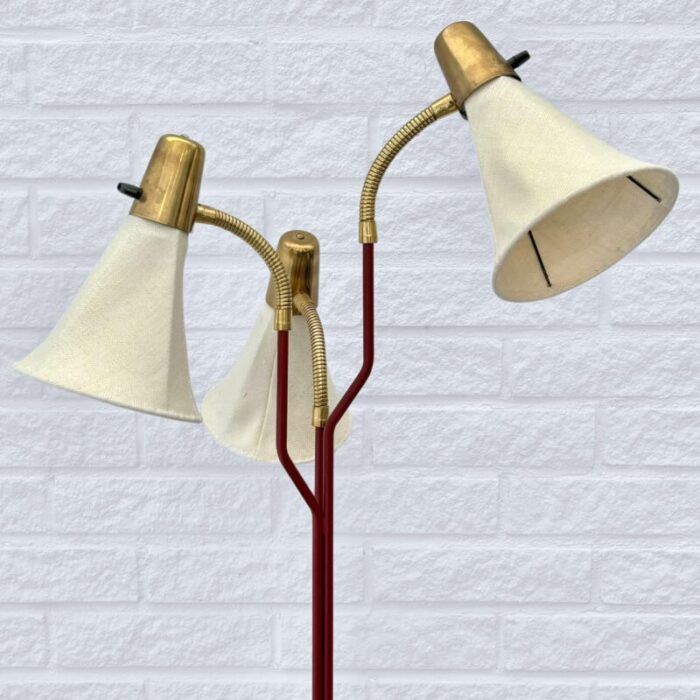 mid century scandinavian floor lamp model 145 from eskilstuna elektrofabrik sweden 1950s 9793